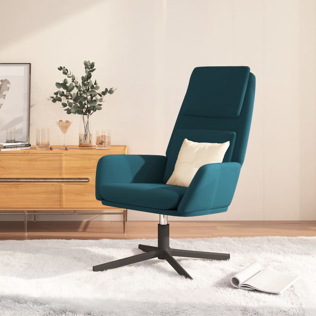 Fauteuil relax velours blanc crème