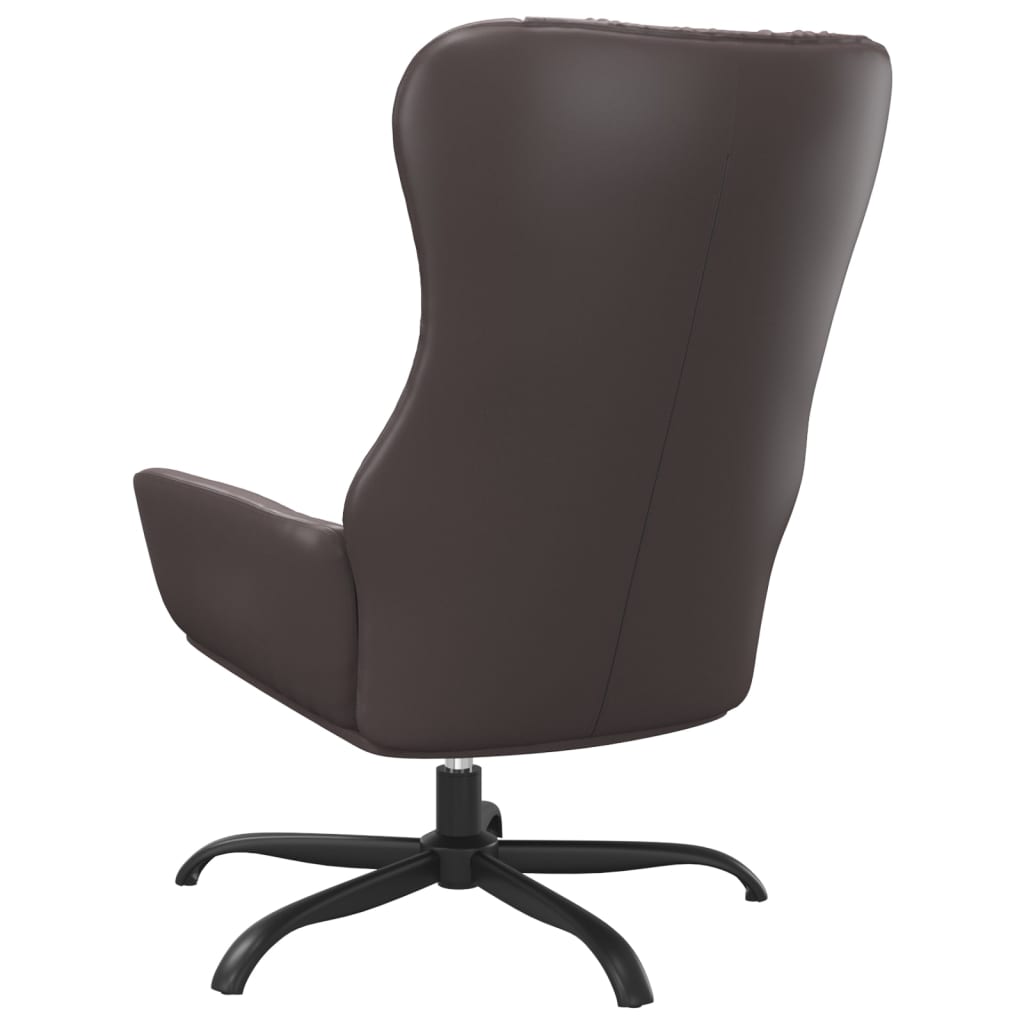 Fauteuil relax simili cuir noir