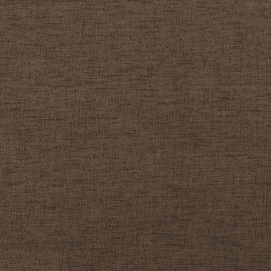 Repose-pieds 60x60x35 cm tissu marron