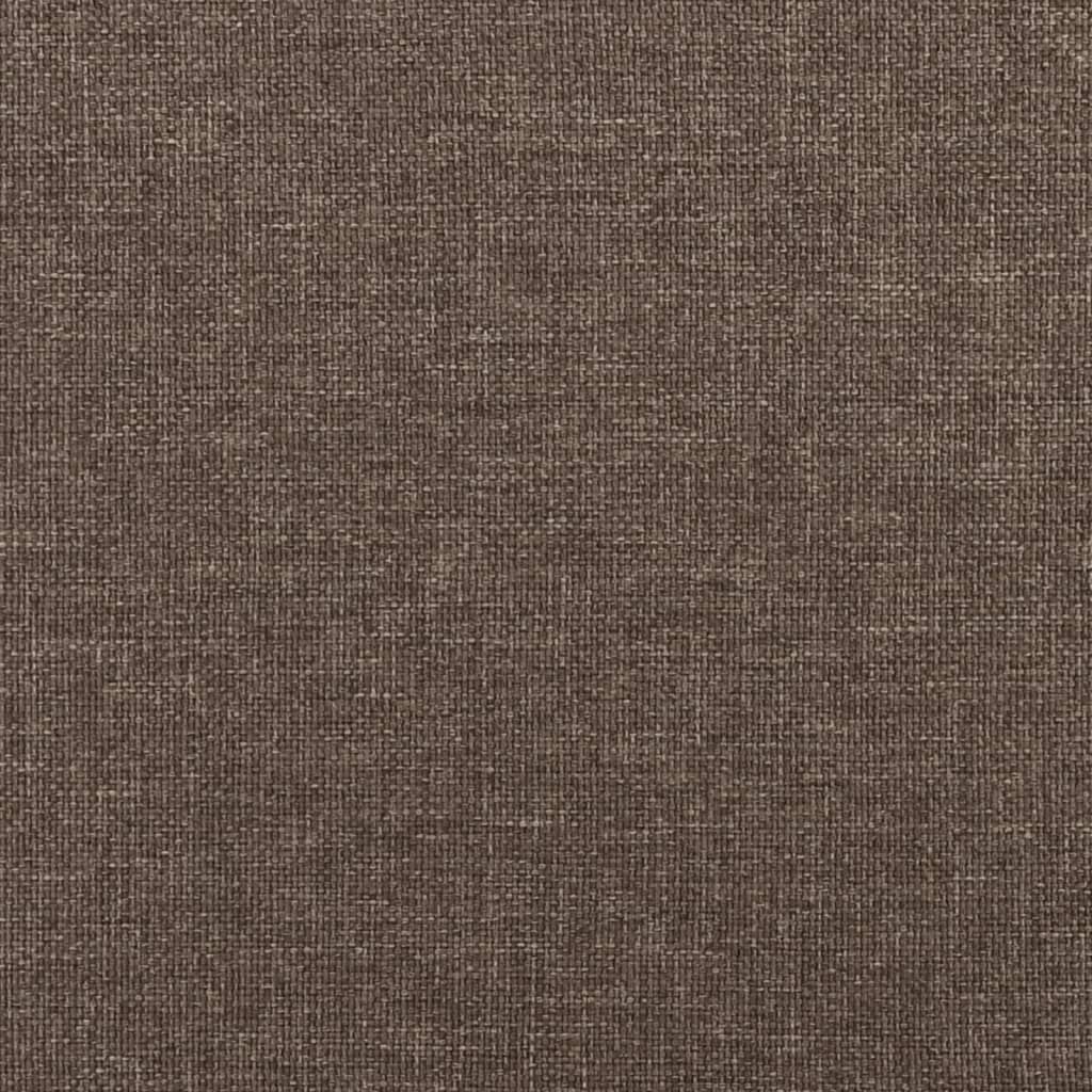 Repose-pieds 60x60x35 cm tissu marron