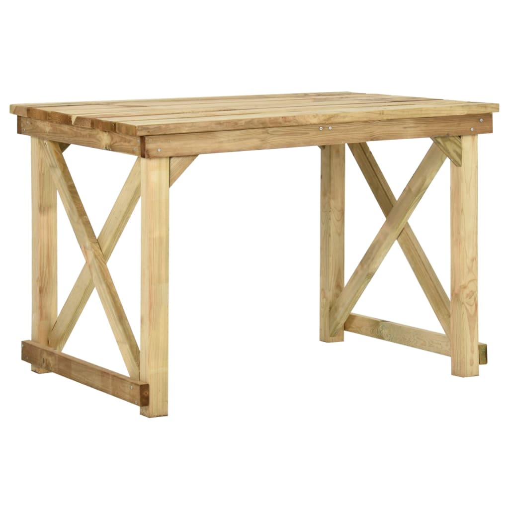 Table de jardin 160x79x75 cm bois