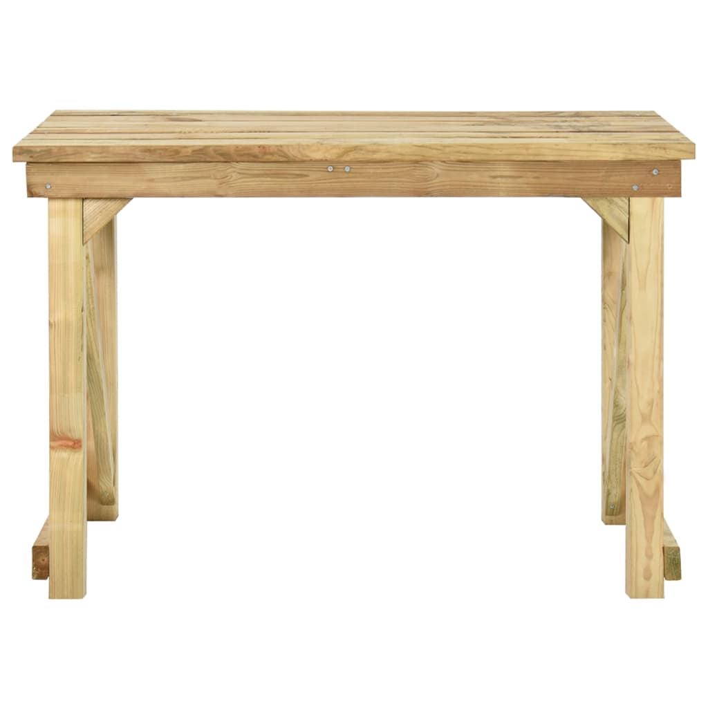 Table de jardin 160x79x75 cm bois