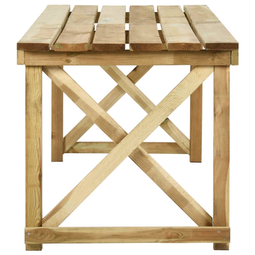 Table de jardin 160x79x75 cm bois