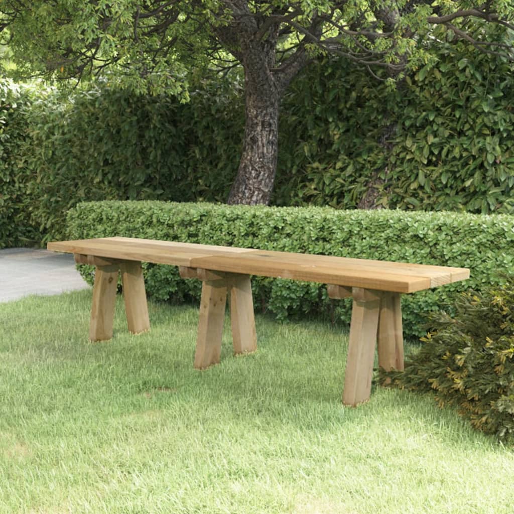 Banc de jardin 110 cm en bois de pin massif imprégné