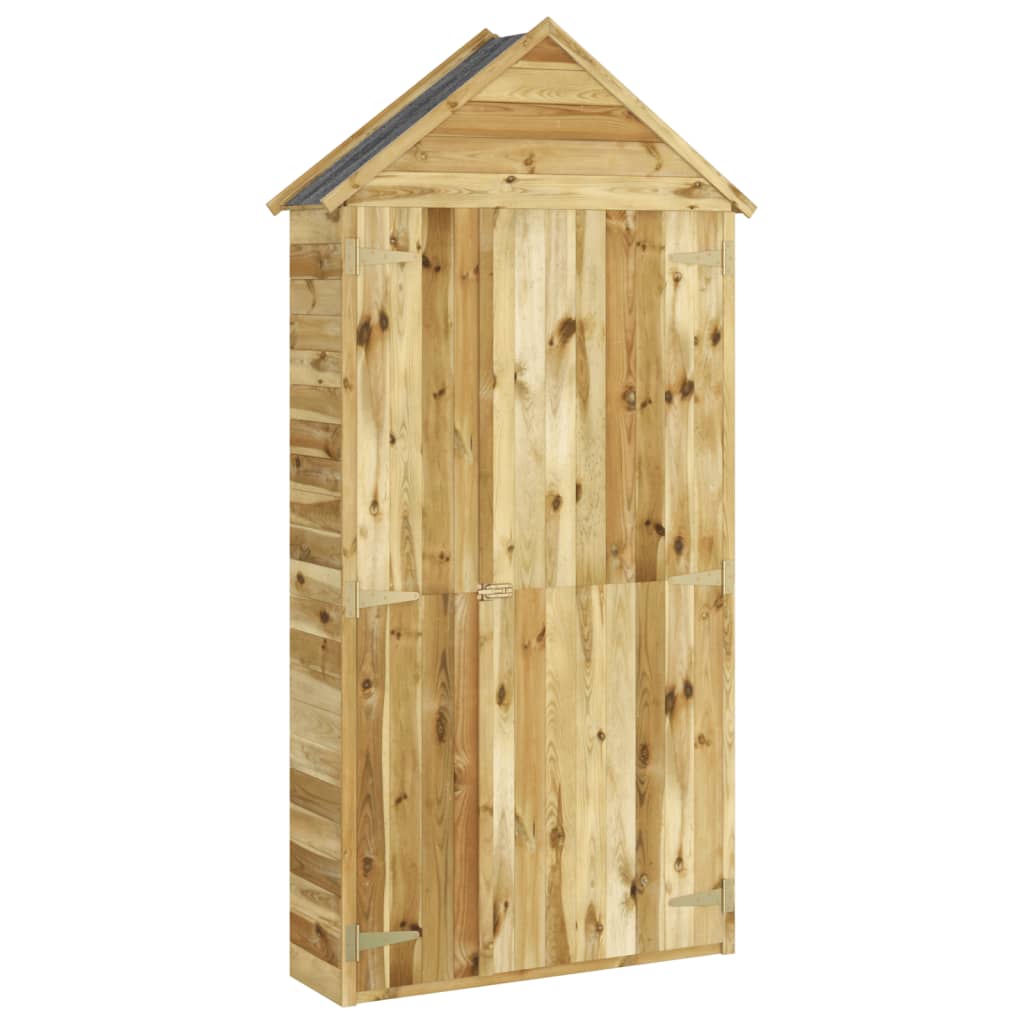 Abri de jardin avec porte 107x107x220 cm bois de pin imprégné