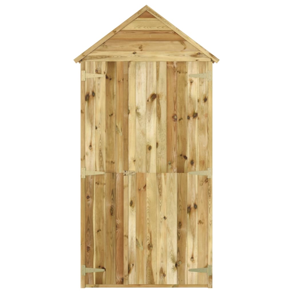 Abri de jardin avec porte 107x107x220 cm bois de pin imprégné