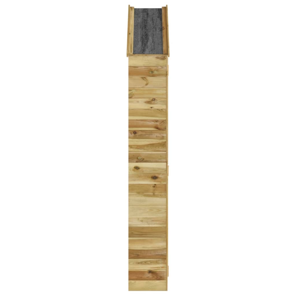 Abri de jardin avec porte 107x107x220 cm bois de pin imprégné