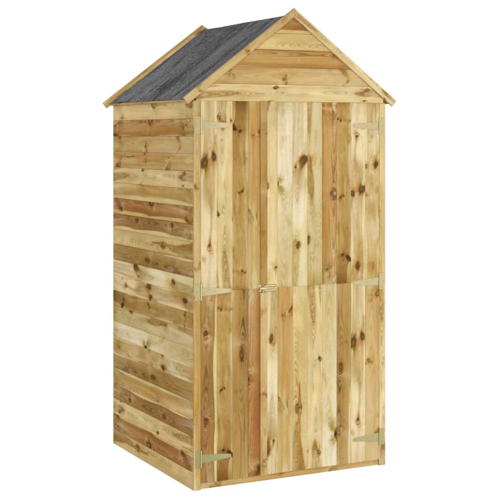 Abri de jardin avec porte 107x107x220 cm bois de pin imprégné