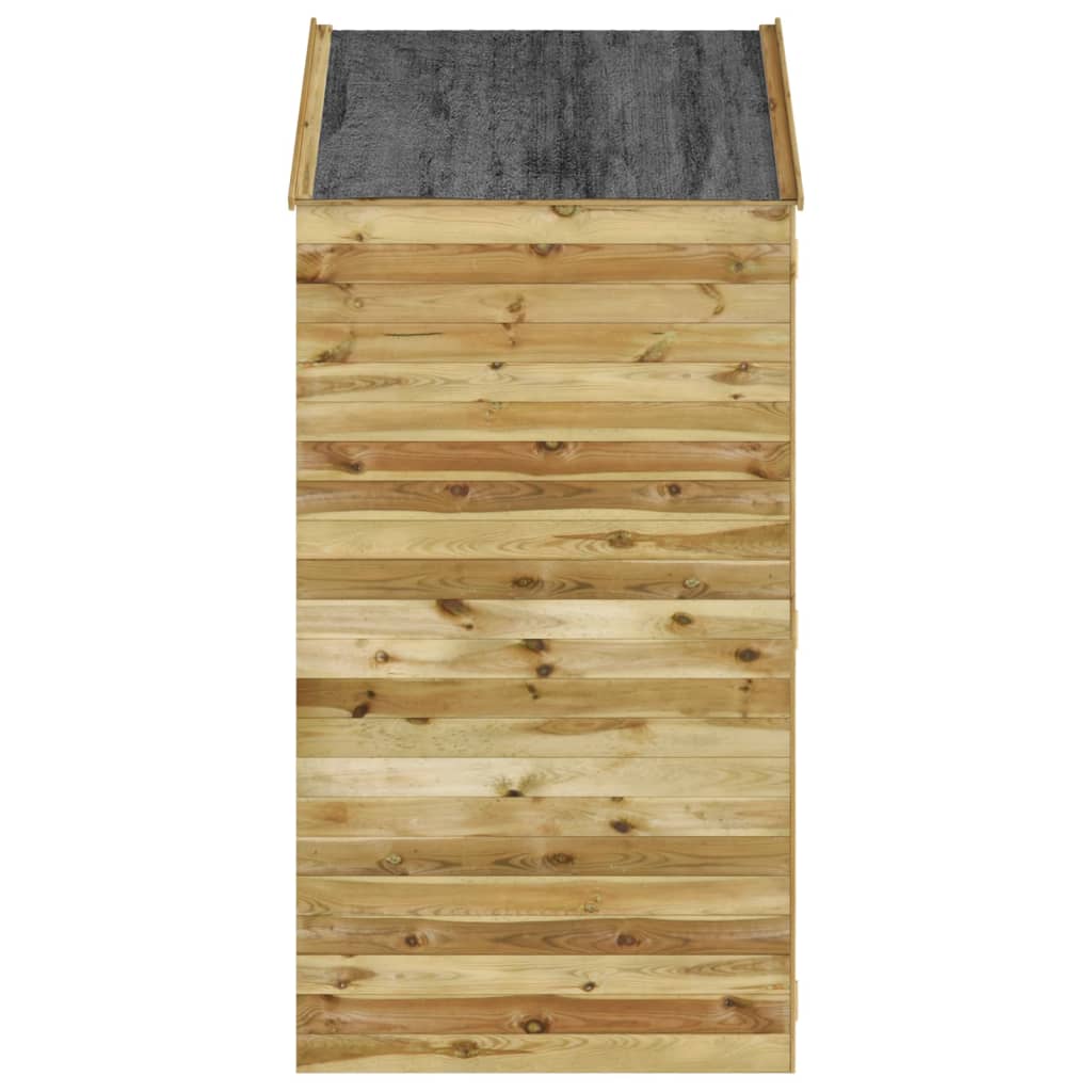 Abri de jardin avec porte 107x107x220 cm bois de pin imprégné