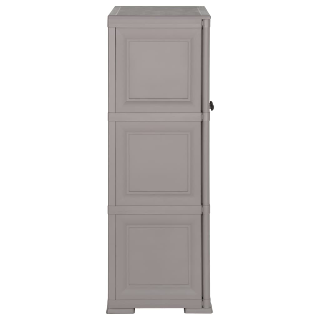 Armoire de rangement aspect bois 79x43x125 cm plastique