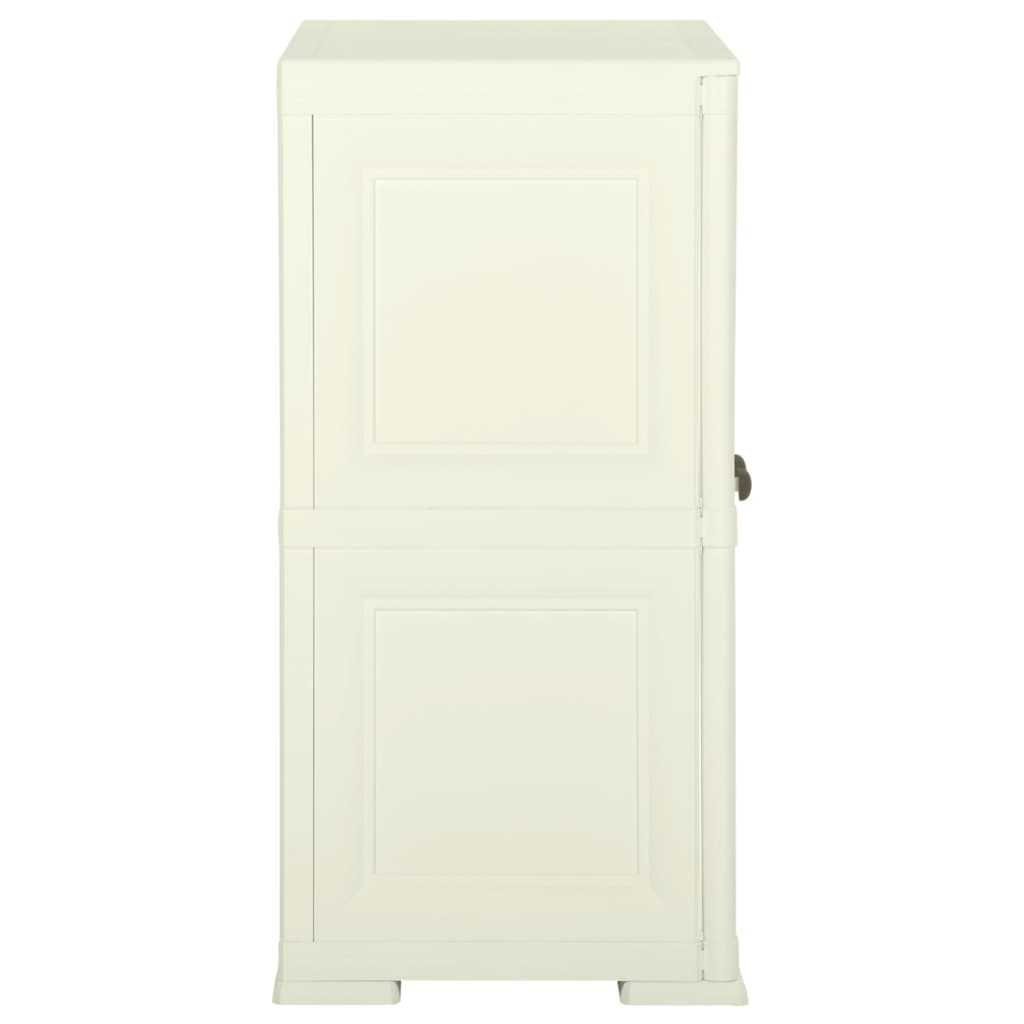 Armoire de rangement aspect bois 79x43x125 cm plastique