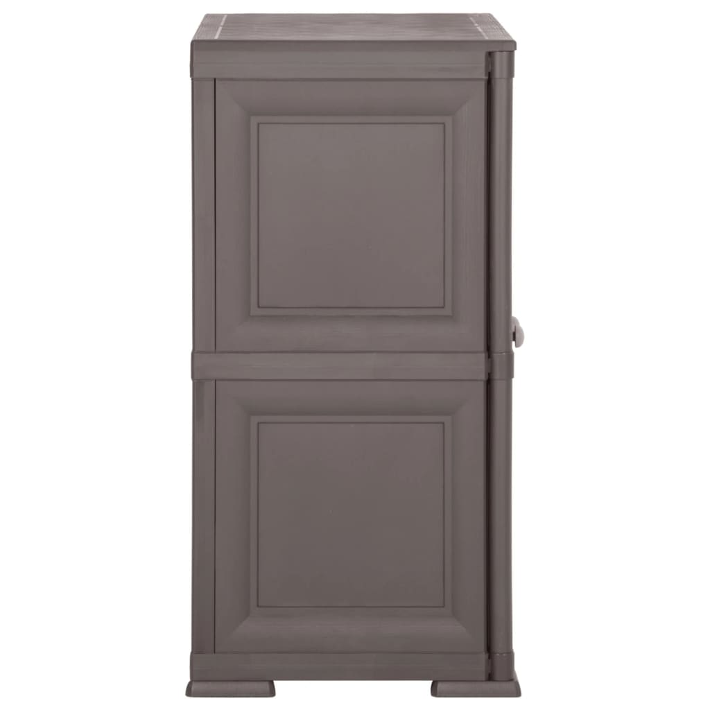 Armoire de rangement aspect bois 79x43x125 cm plastique