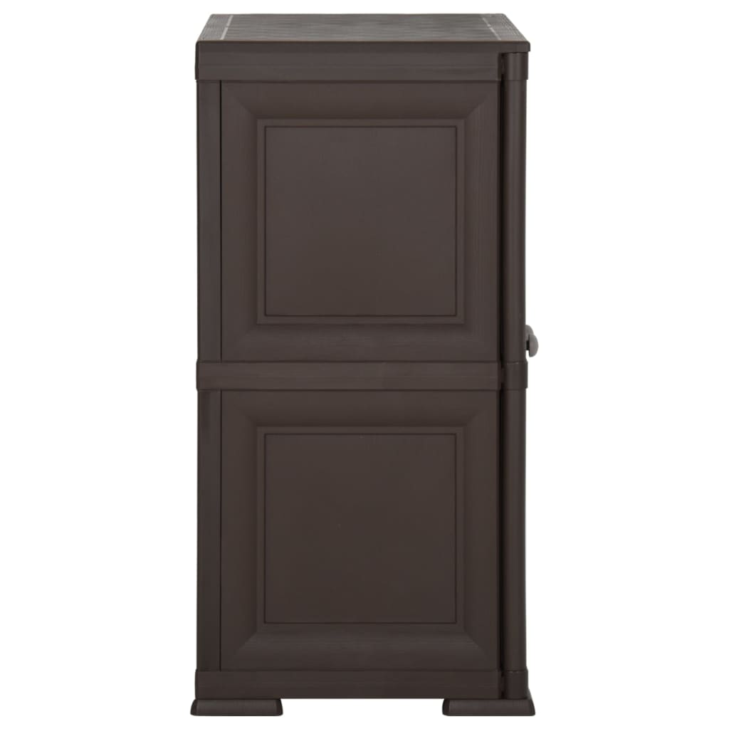 Armoire de rangement aspect bois 79x43x125 cm plastique