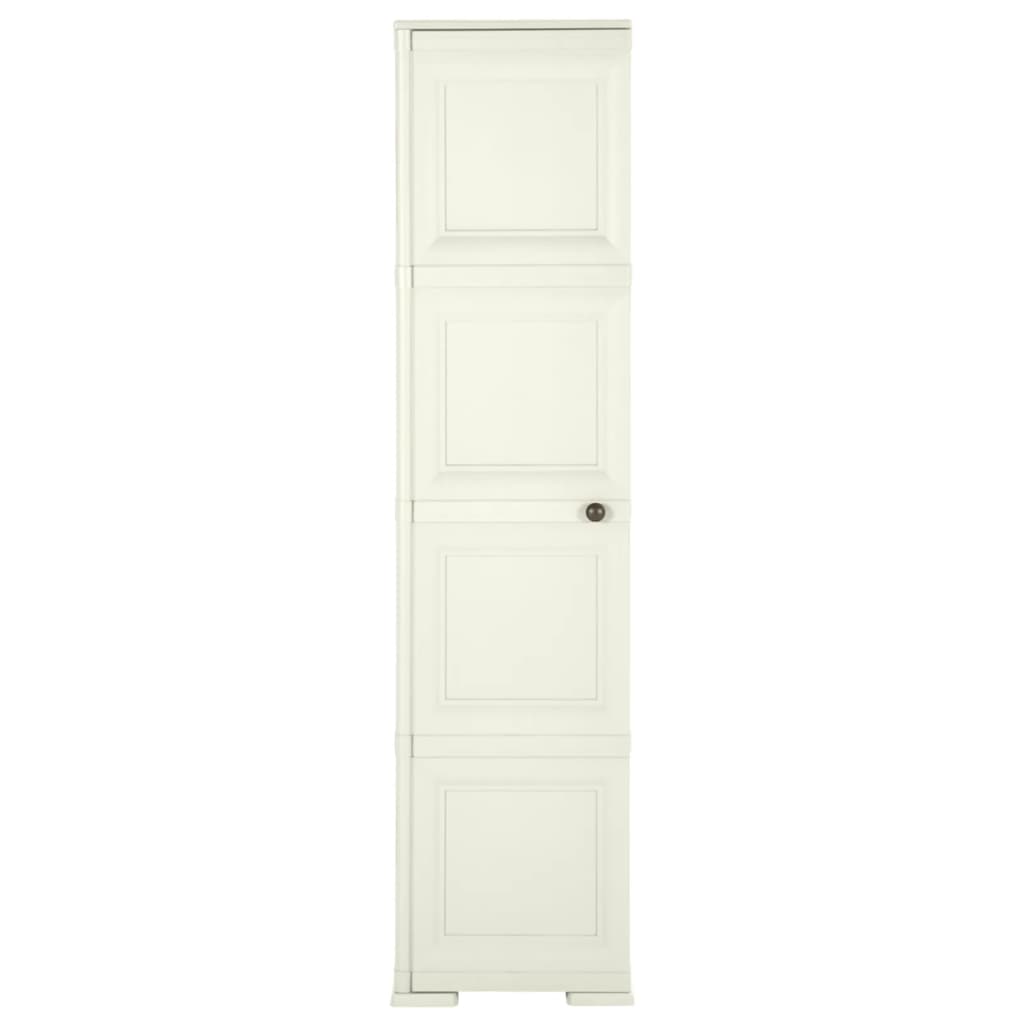 Armoire de rangement aspect bois 79x43x125 cm plastique