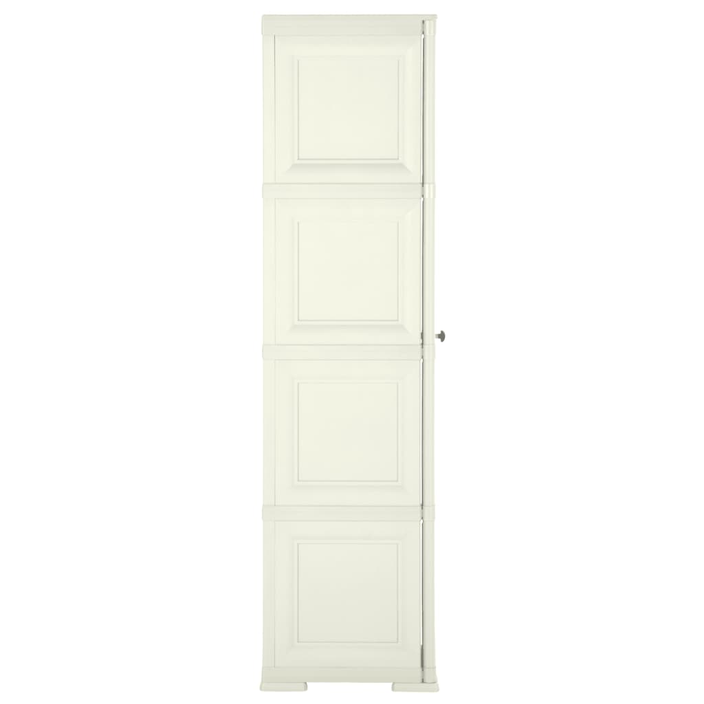 Armoire de rangement aspect bois 79x43x125 cm plastique