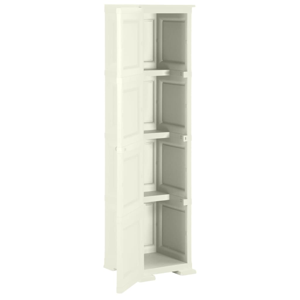 Armoire de rangement aspect bois 79x43x125 cm plastique