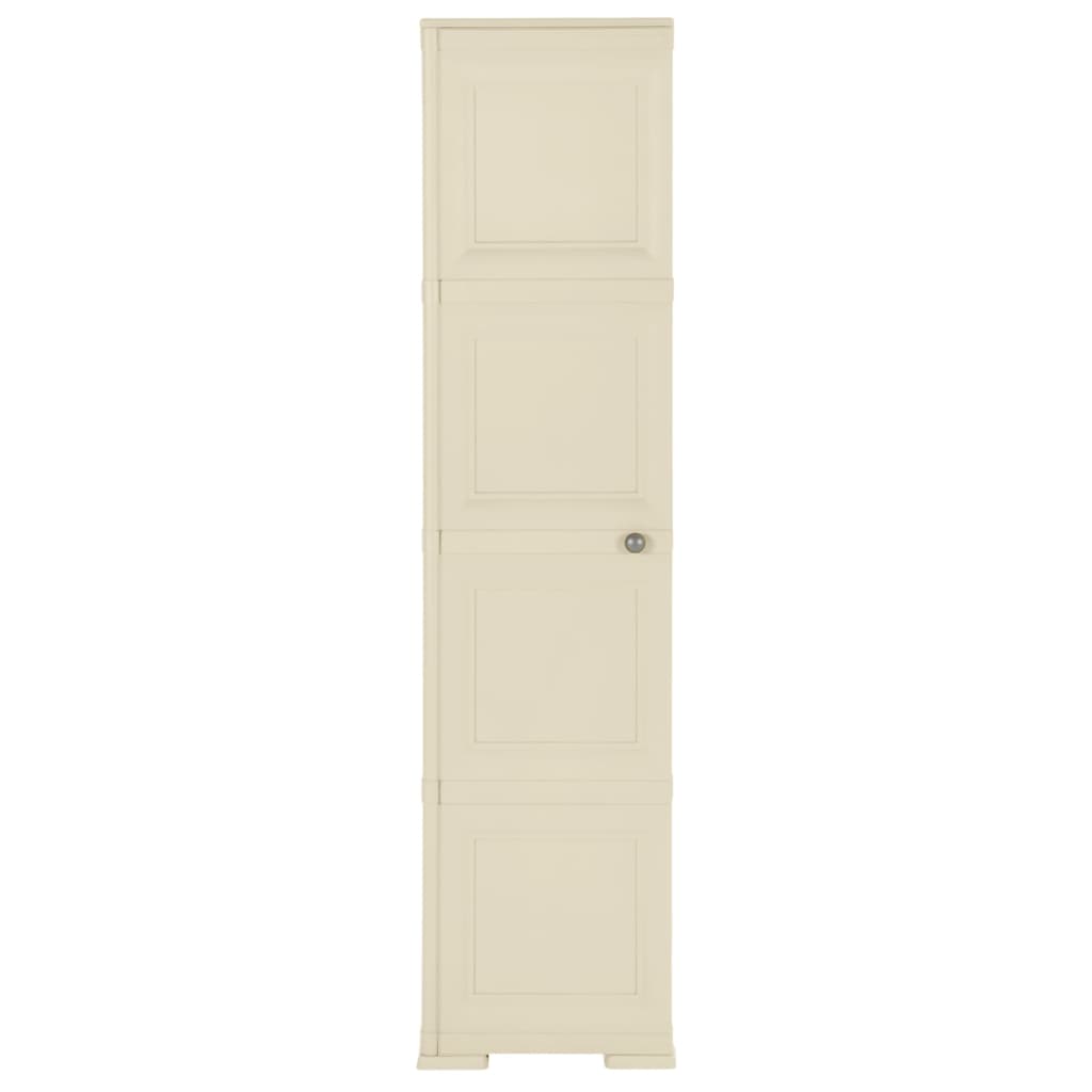 Armoire de rangement aspect bois 79x43x125 cm plastique