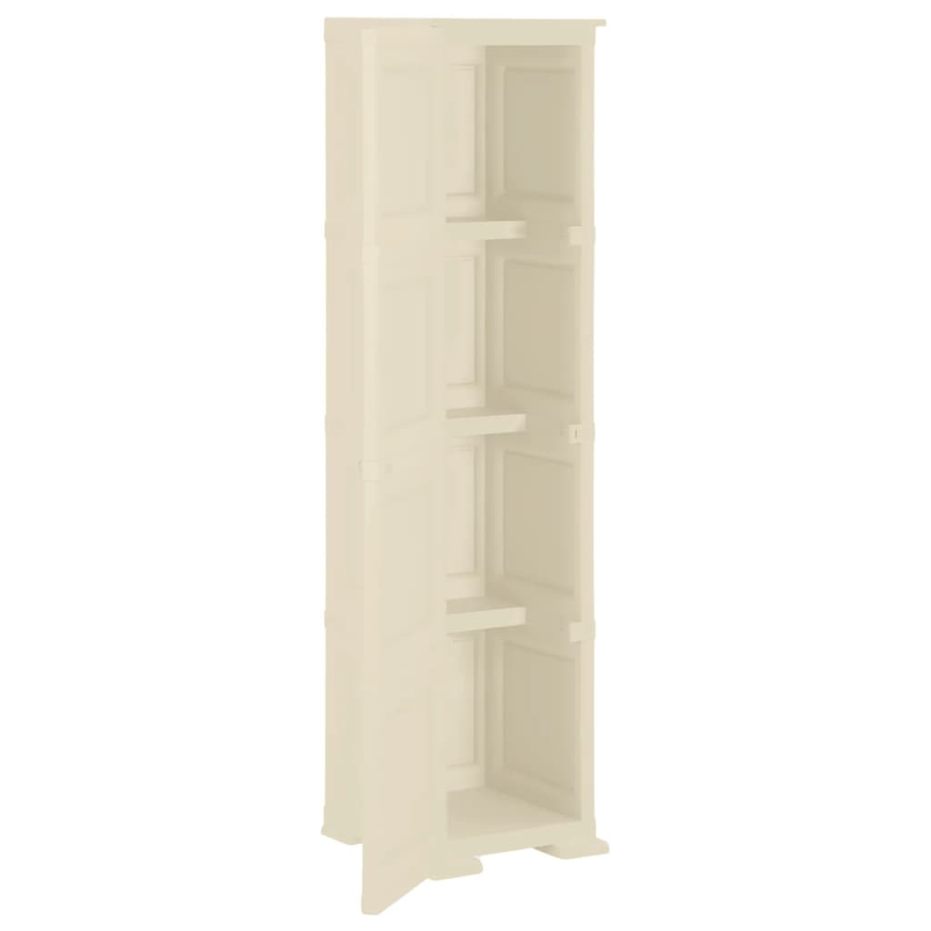 Armoire de rangement aspect bois 79x43x125 cm plastique