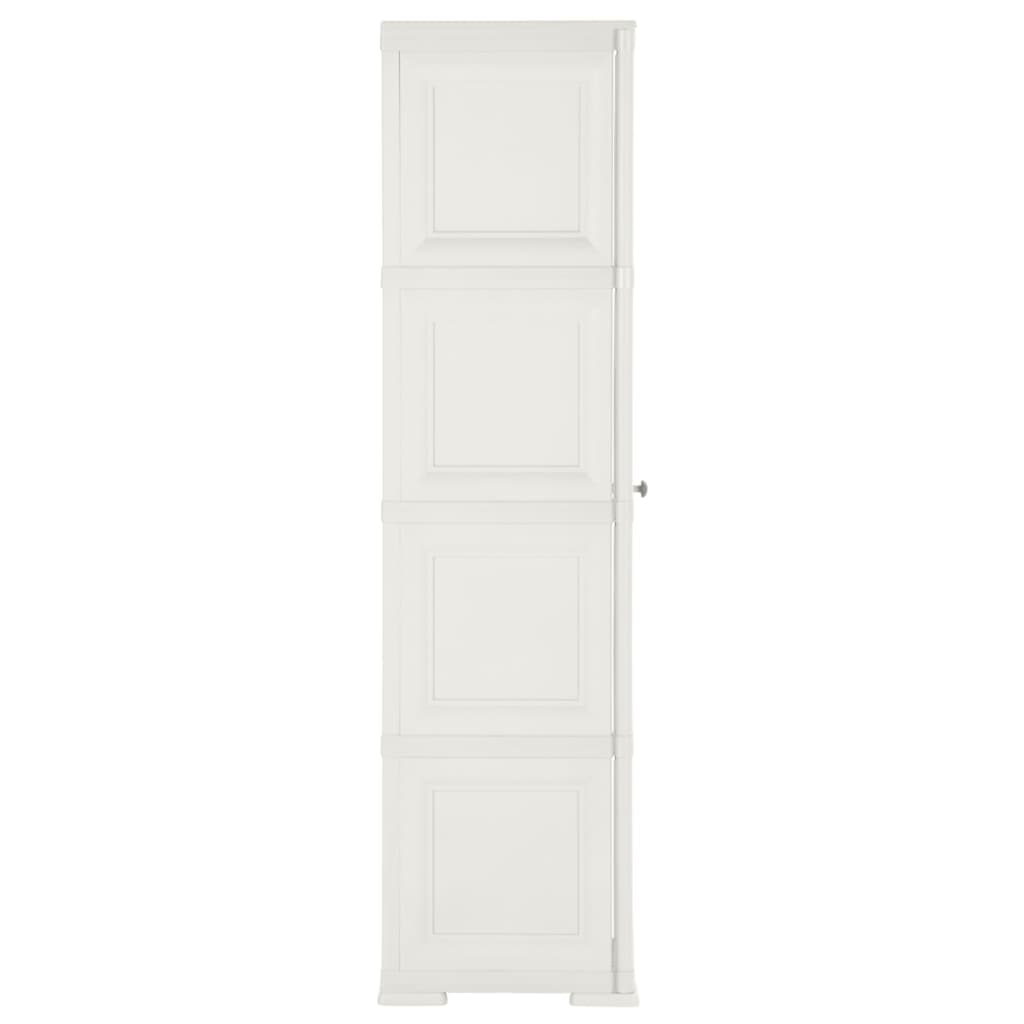 Armoire de rangement aspect bois 79x43x125 cm plastique