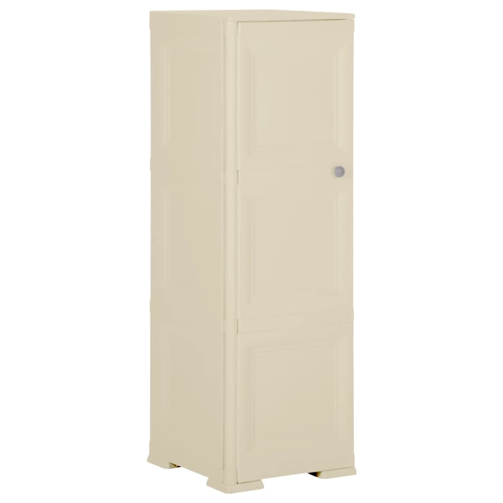 Armoire de rangement aspect bois 79x43x125 cm plastique