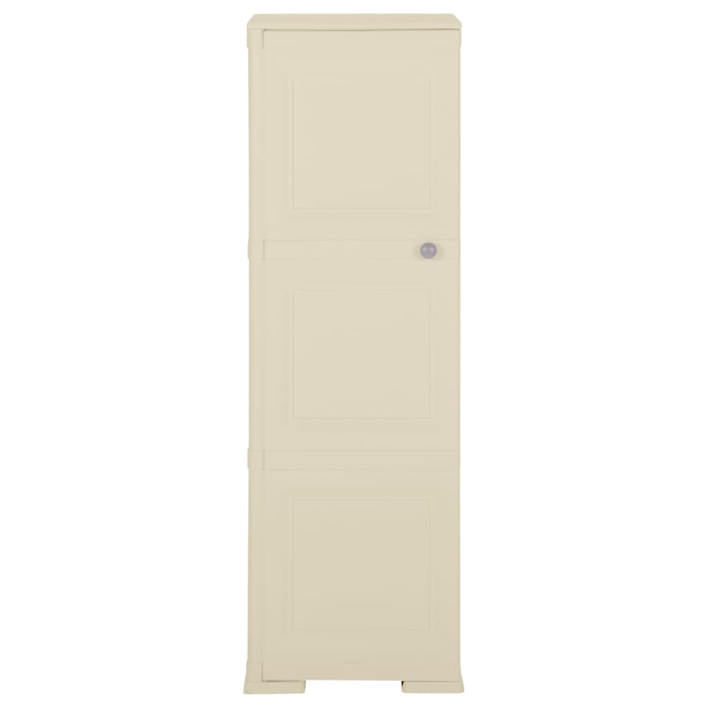 Armoire de rangement aspect bois 79x43x125 cm plastique