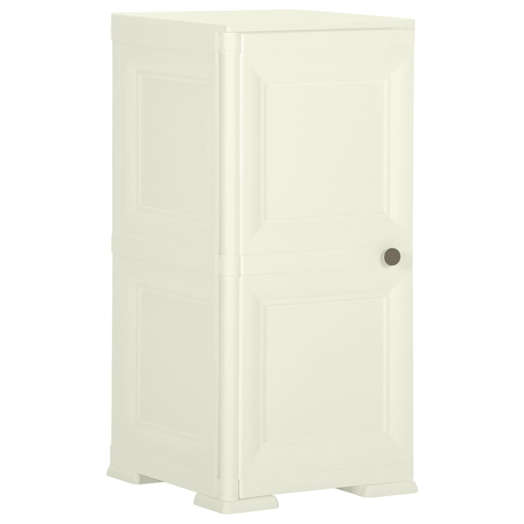 Armoire de rangement aspect bois 79x43x125 cm plastique