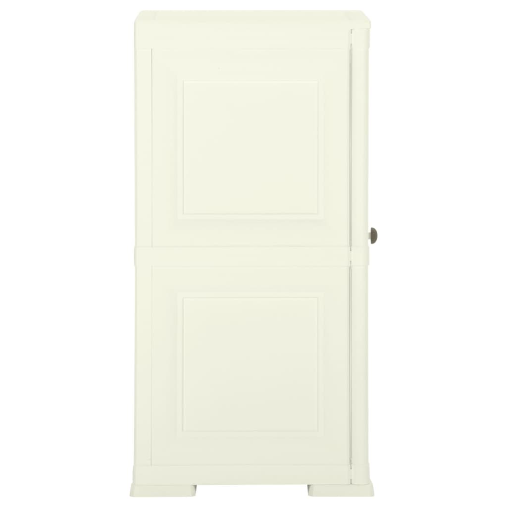 Armoire de rangement aspect bois 79x43x125 cm plastique