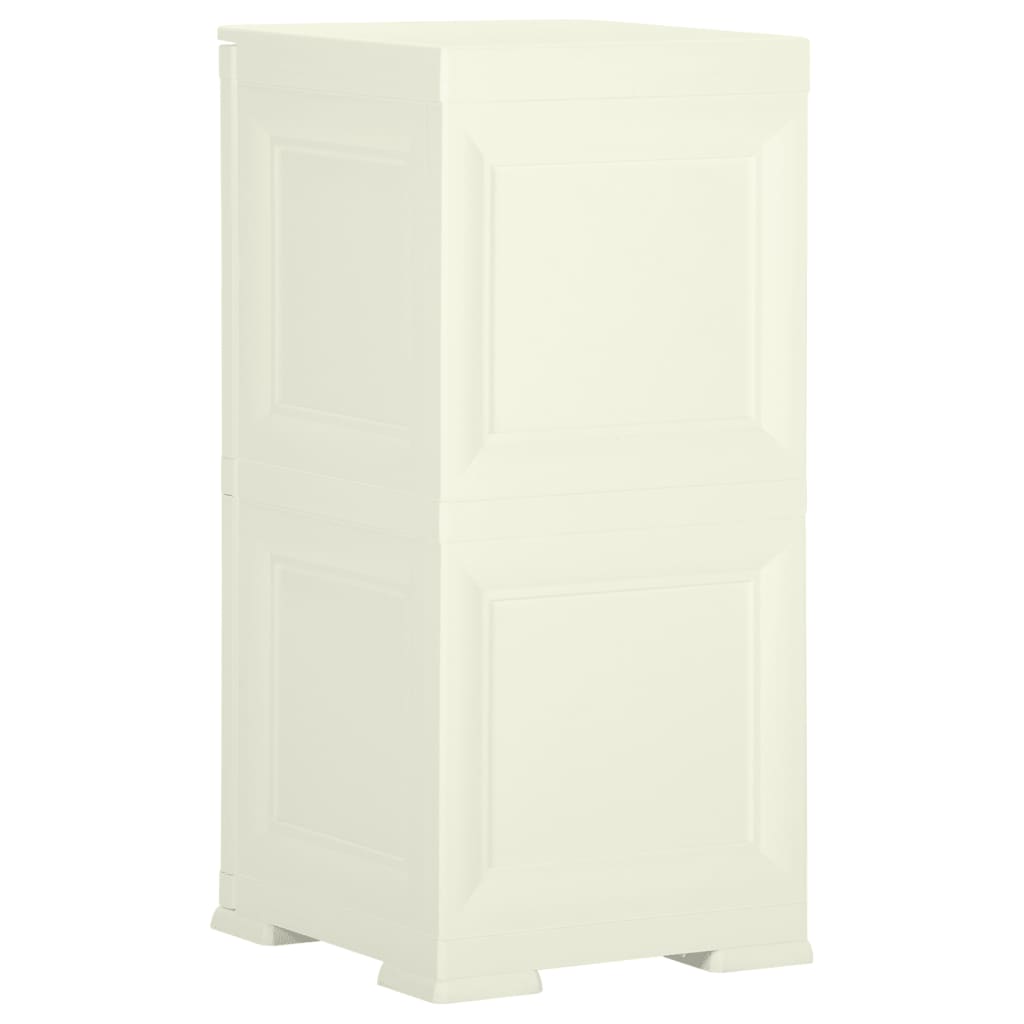 Armoire de rangement aspect bois 79x43x125 cm plastique