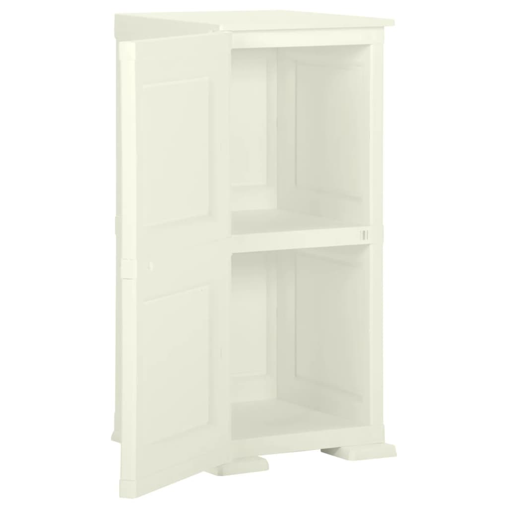 Armoire de rangement aspect bois 79x43x125 cm plastique