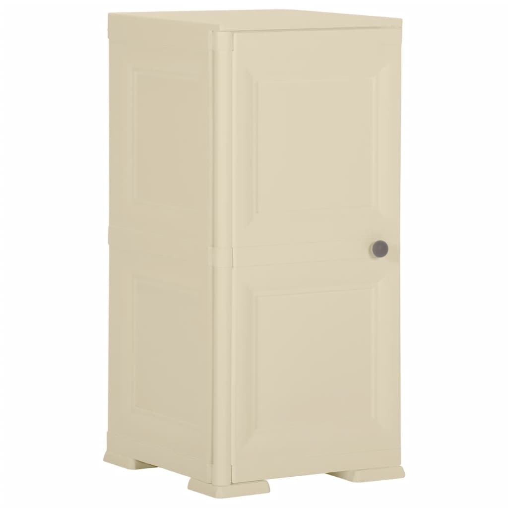 Armoire de rangement aspect bois 79x43x125 cm plastique