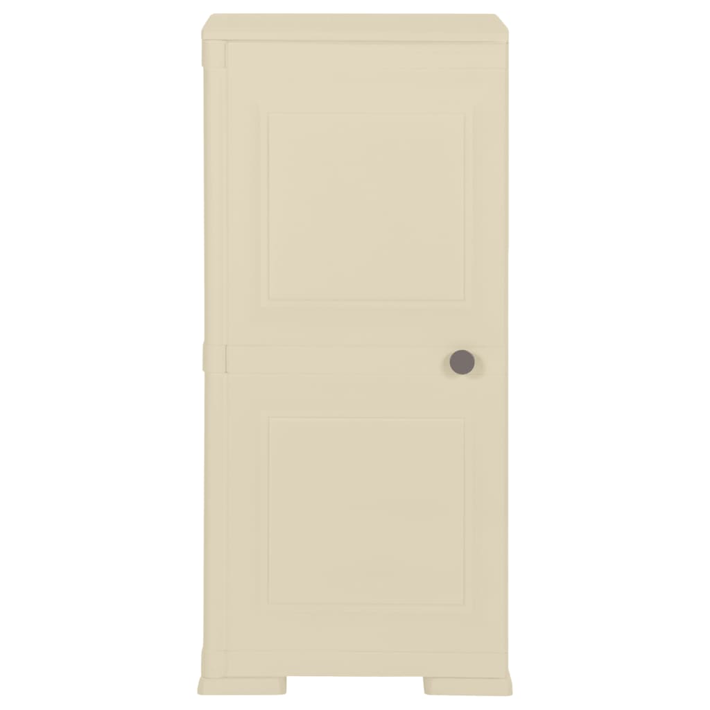 Armoire de rangement aspect bois 79x43x125 cm plastique