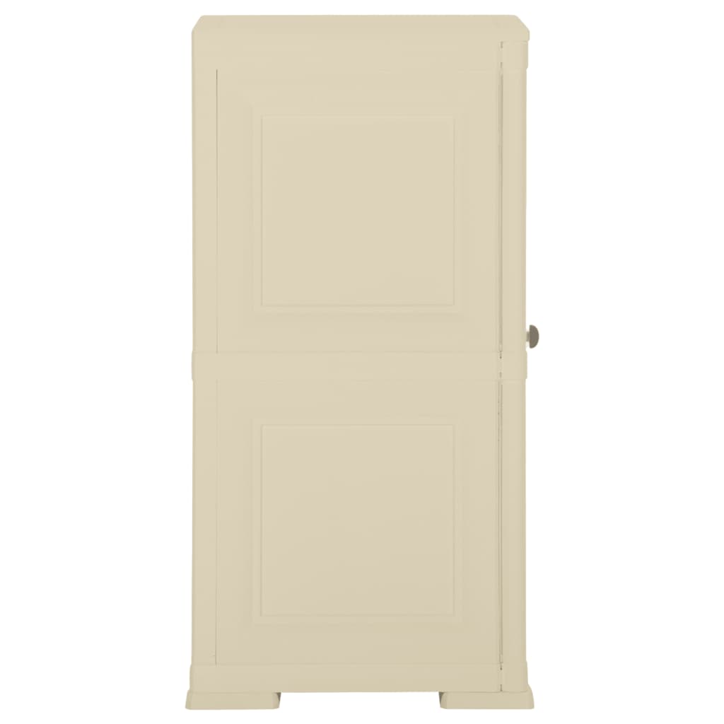 Armoire de rangement aspect bois 79x43x125 cm plastique