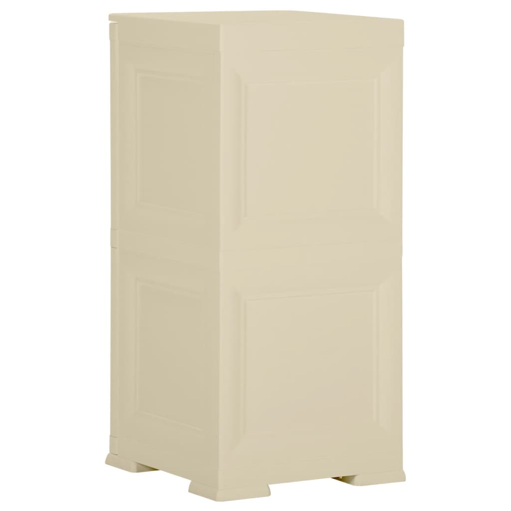 Armoire de rangement aspect bois 79x43x125 cm plastique