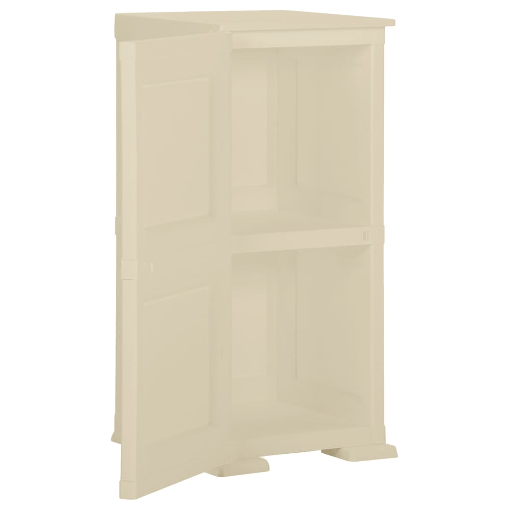 Armoire de rangement aspect bois 79x43x125 cm plastique