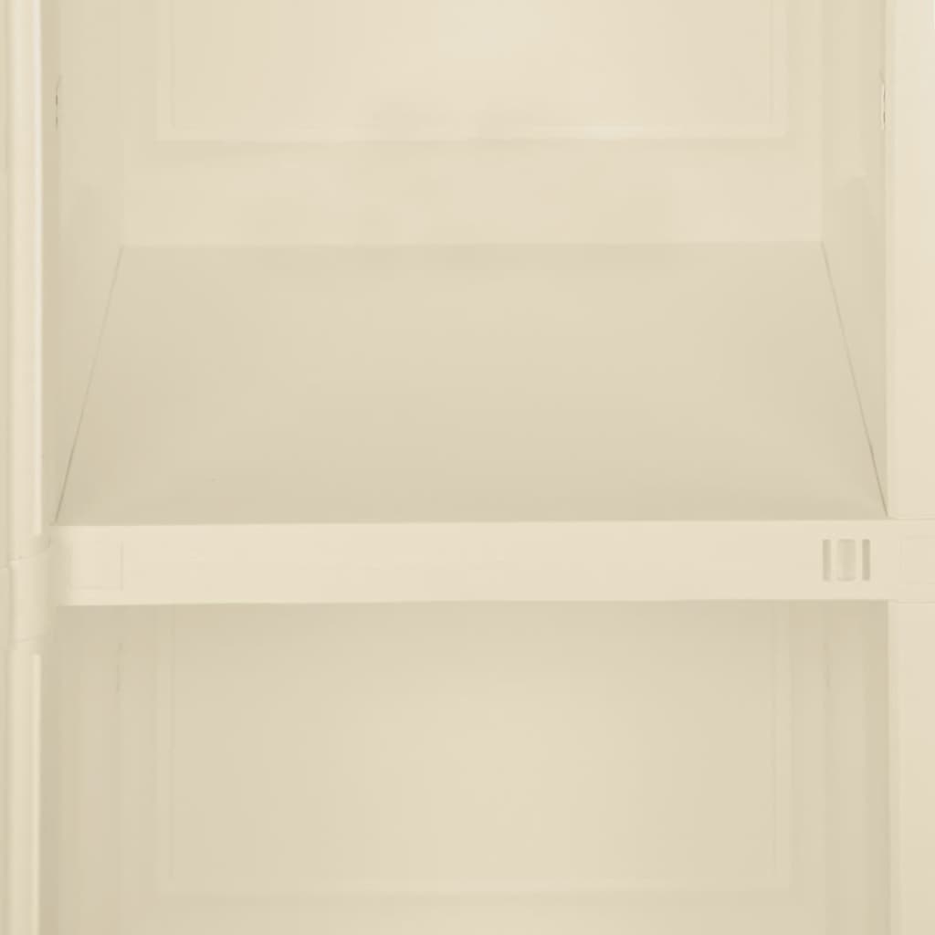 Armoire de rangement aspect bois 79x43x125 cm plastique