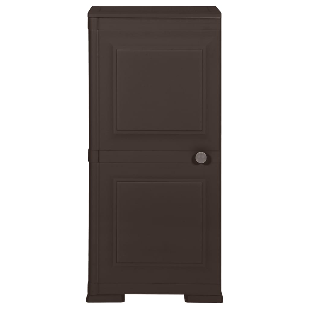 Armoire de rangement aspect bois 79x43x125 cm plastique