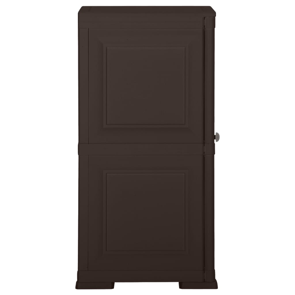 Armoire de rangement aspect bois 79x43x125 cm plastique