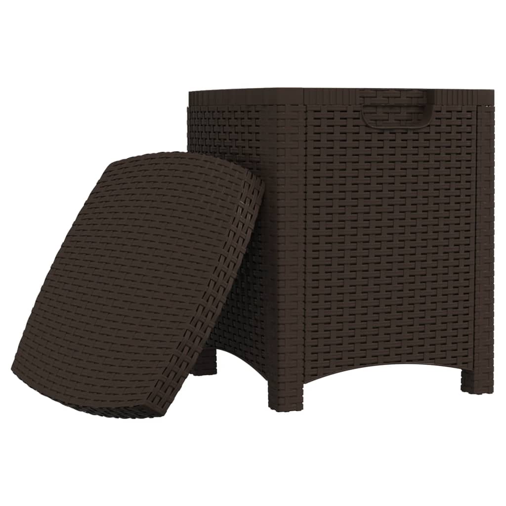 Tuinbox 39x39x46 cm PP rattan