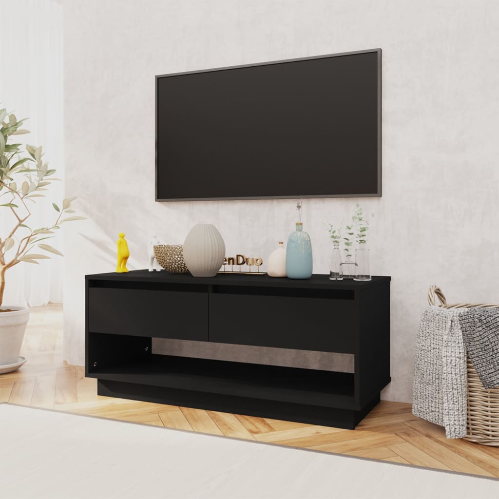 Tv-meubel 102x41x44 cm bewerkt hout