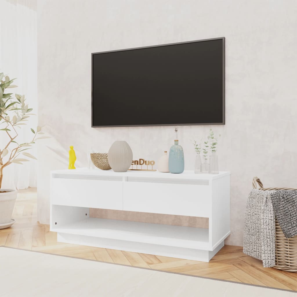 Tv-meubel 102x41x44 cm bewerkt hout