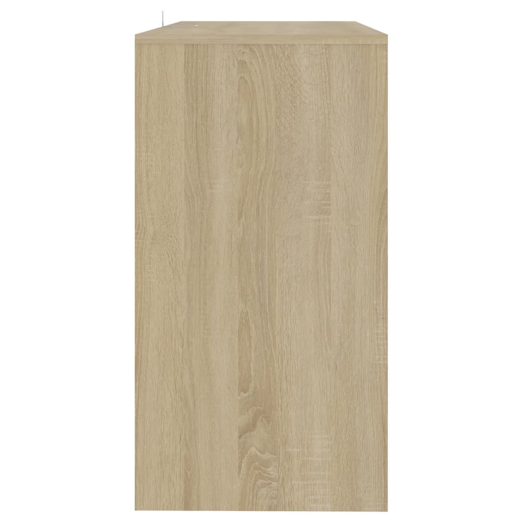 Wandtafel 89x41x76,5 cm bewerkt hout oud houtkleurig