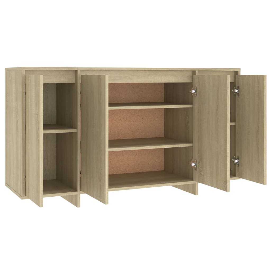 Dressoir 135x41x75 cm bewerkt hout