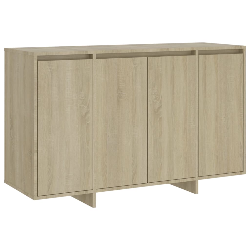 Dressoir 120x41x75 cm bewerkt hout eikenkleurig