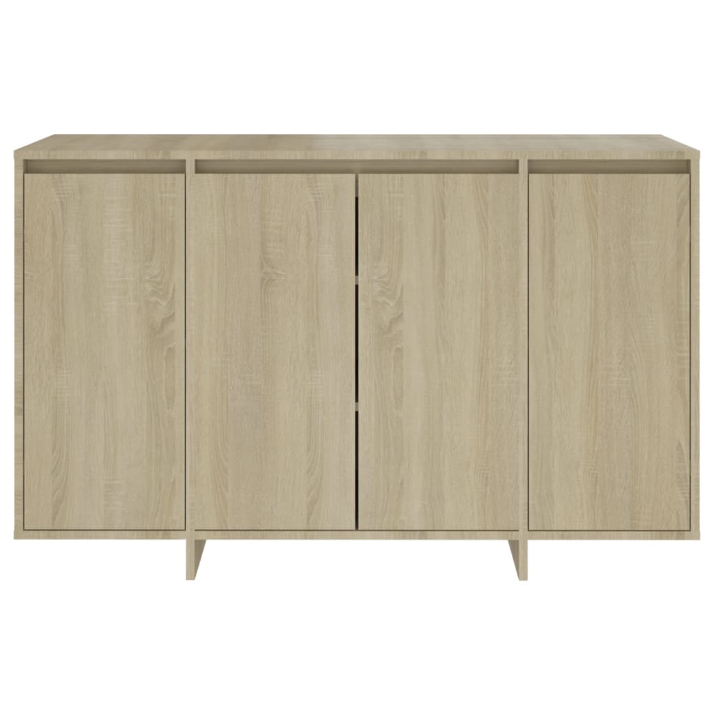 Dressoir 120x41x75 cm bewerkt hout eikenkleurig