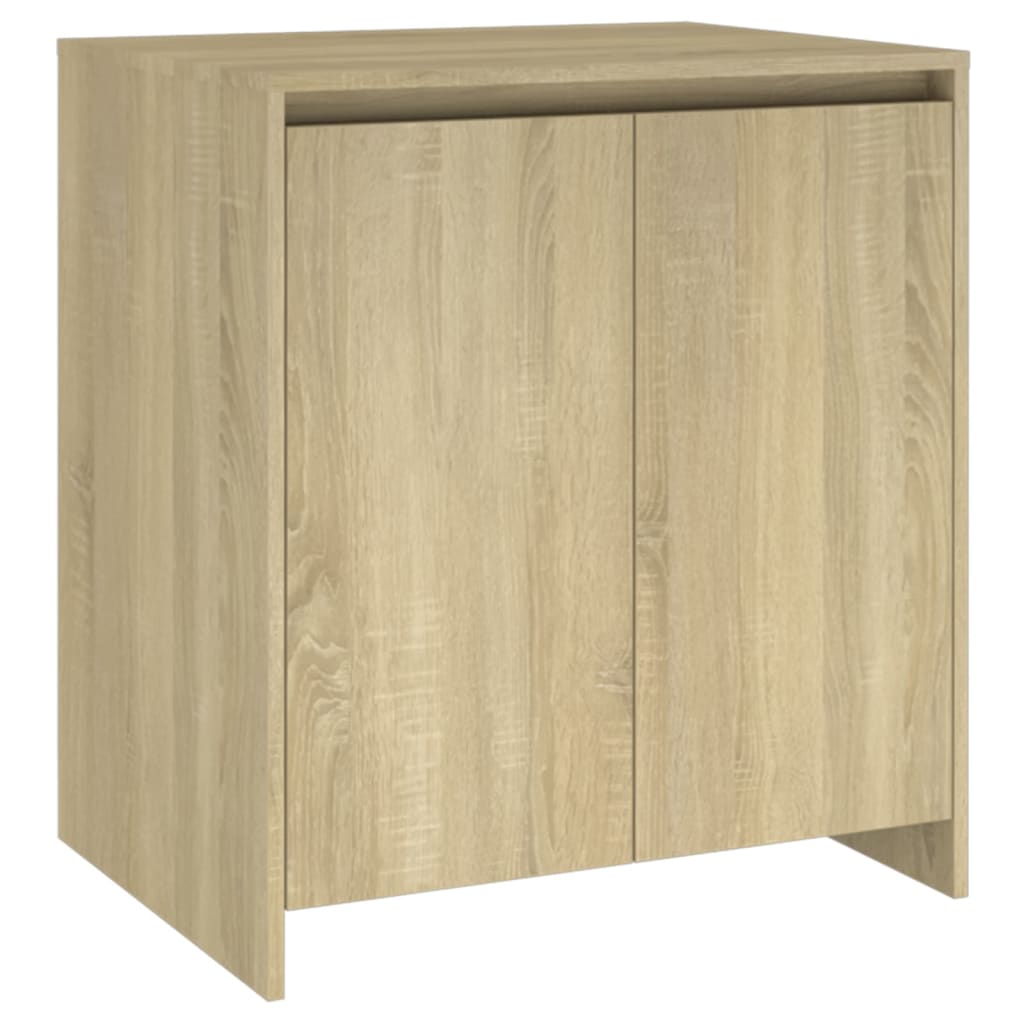 Dressoir 70x41x75 cm bewerkt hout eikenkleurig