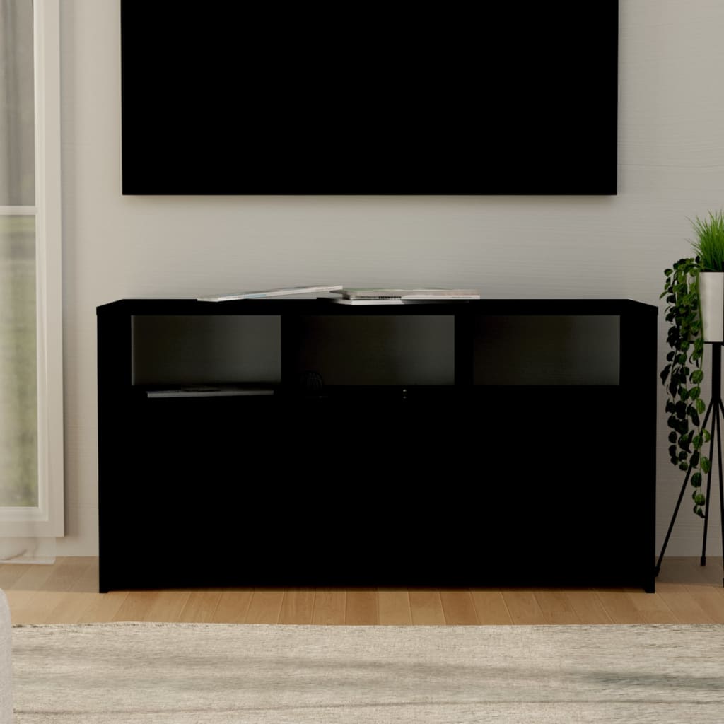 Meuble TV 102x37,5x52,5 cm ouvré en bois couleur chêne