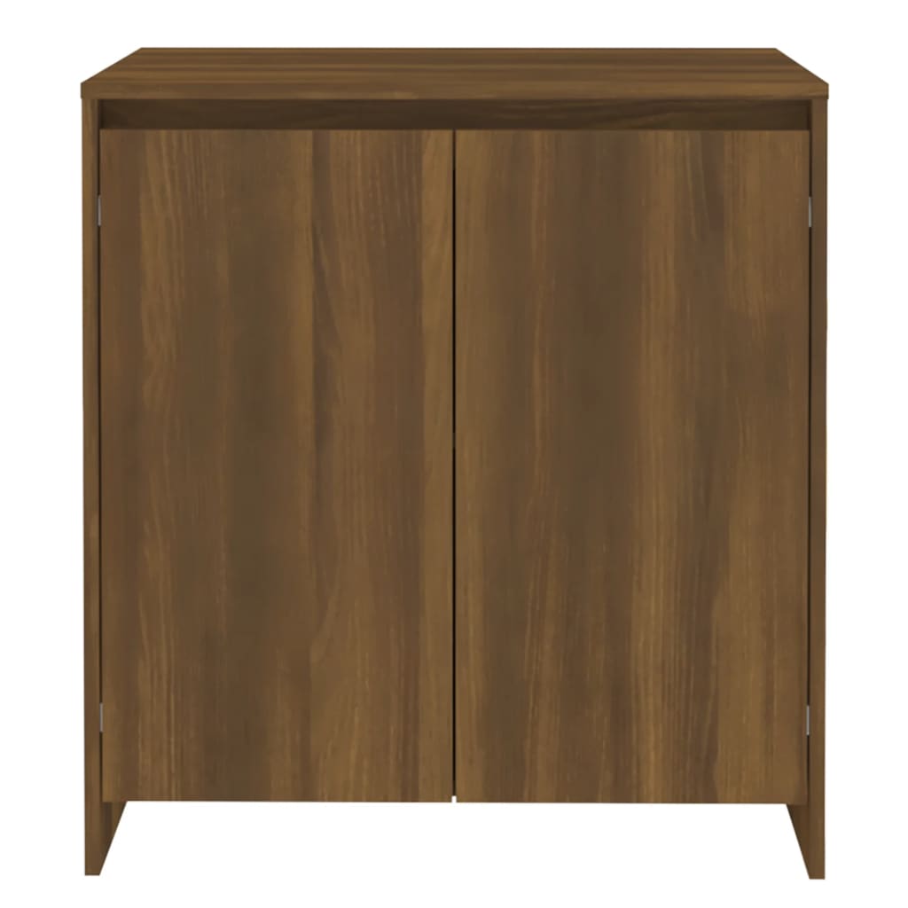 Dressoir 70x41x75 cm bewerkt hout oud houtkleurig