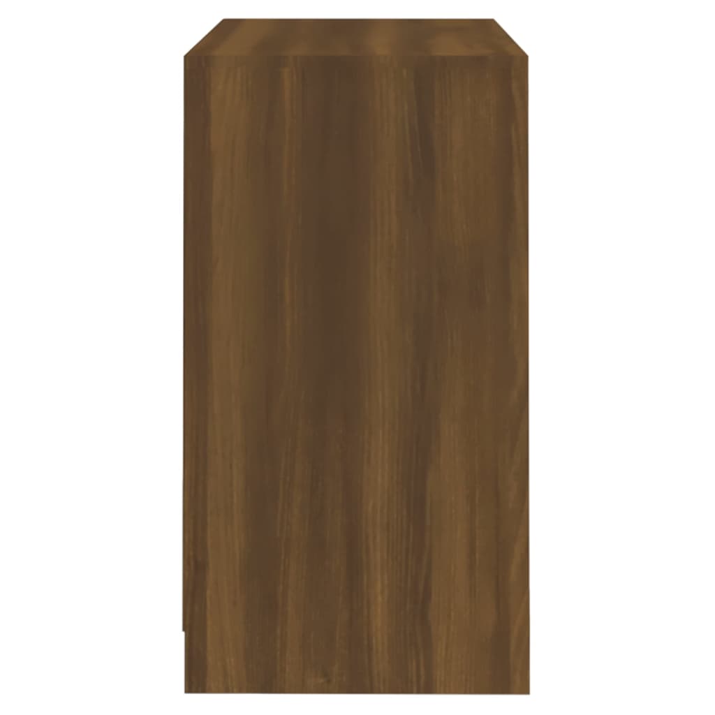 Dressoir 70x41x75 cm bewerkt hout oud houtkleurig