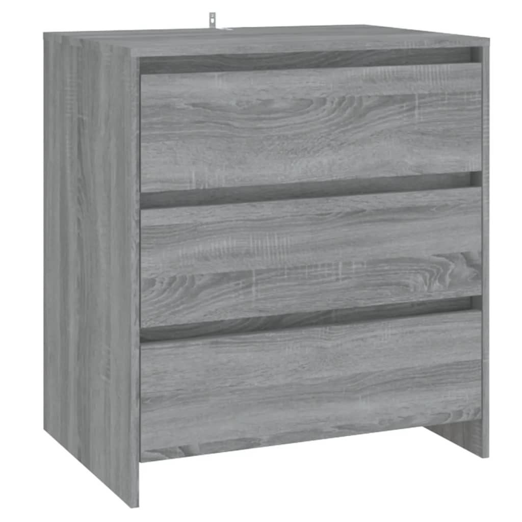 Dressoir 70x41x75 cm bewerkt hout eikenkleurig