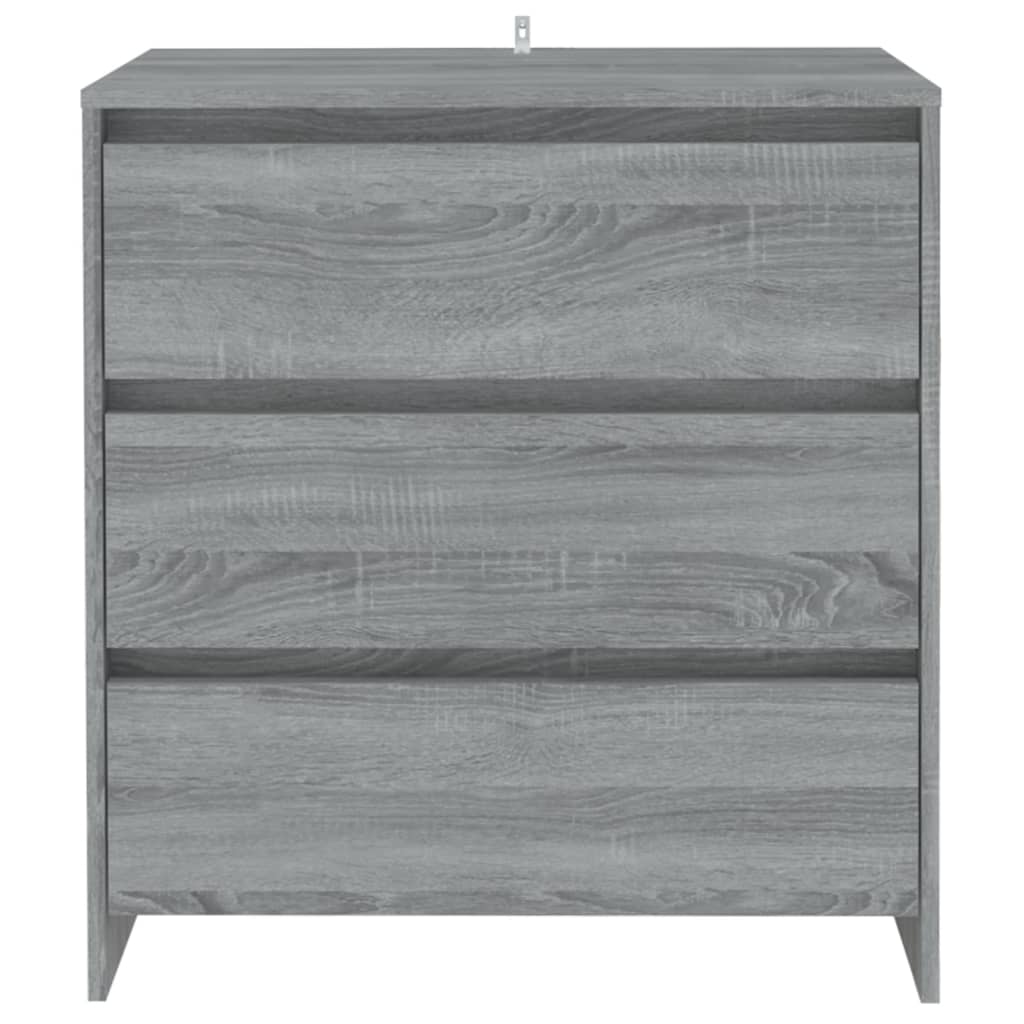 Dressoir 70x41x75 cm bewerkt hout eikenkleurig